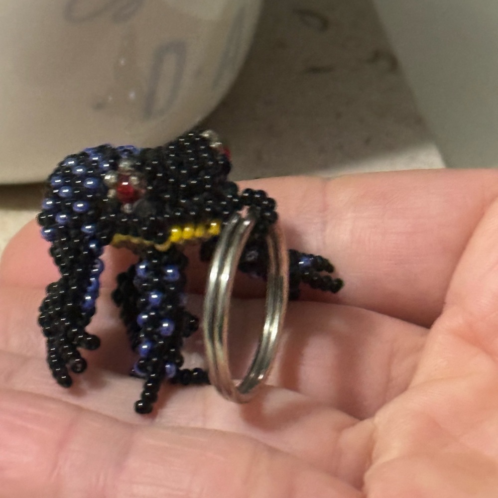 Handmade Beaded KeyChain-Frog - Picture 5 of 10